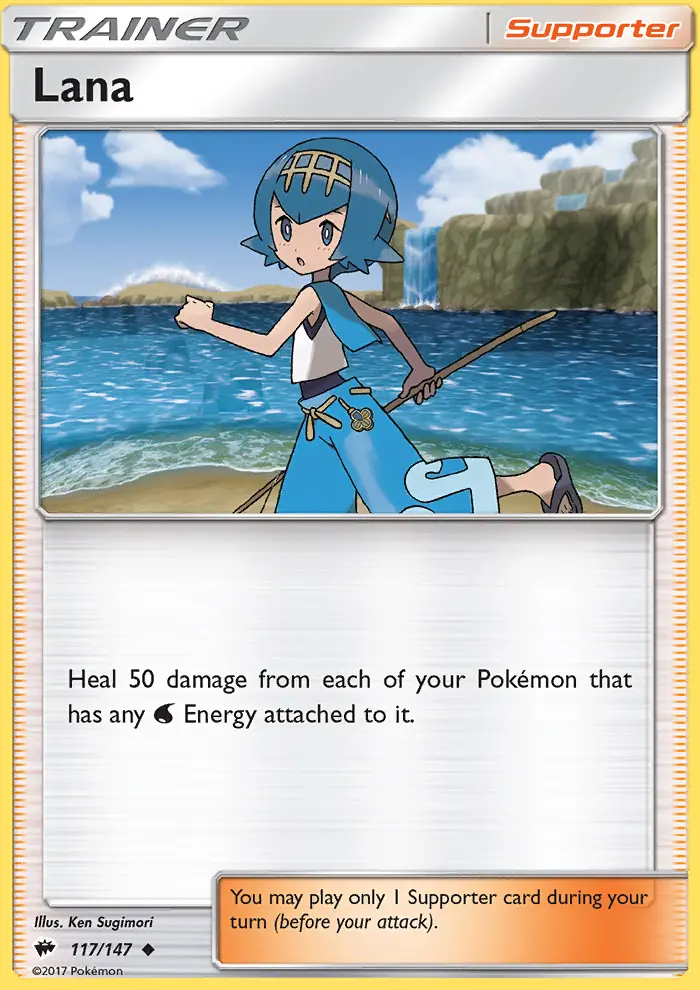 Lana, Pokémon card