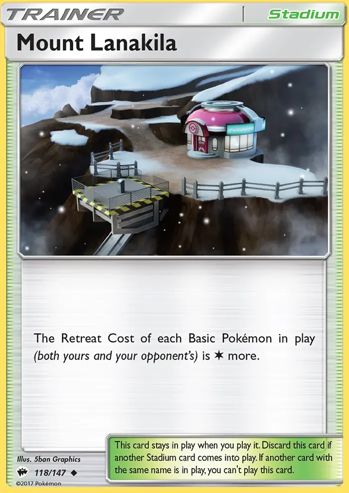 Mount Lanakila, Pokémon card
