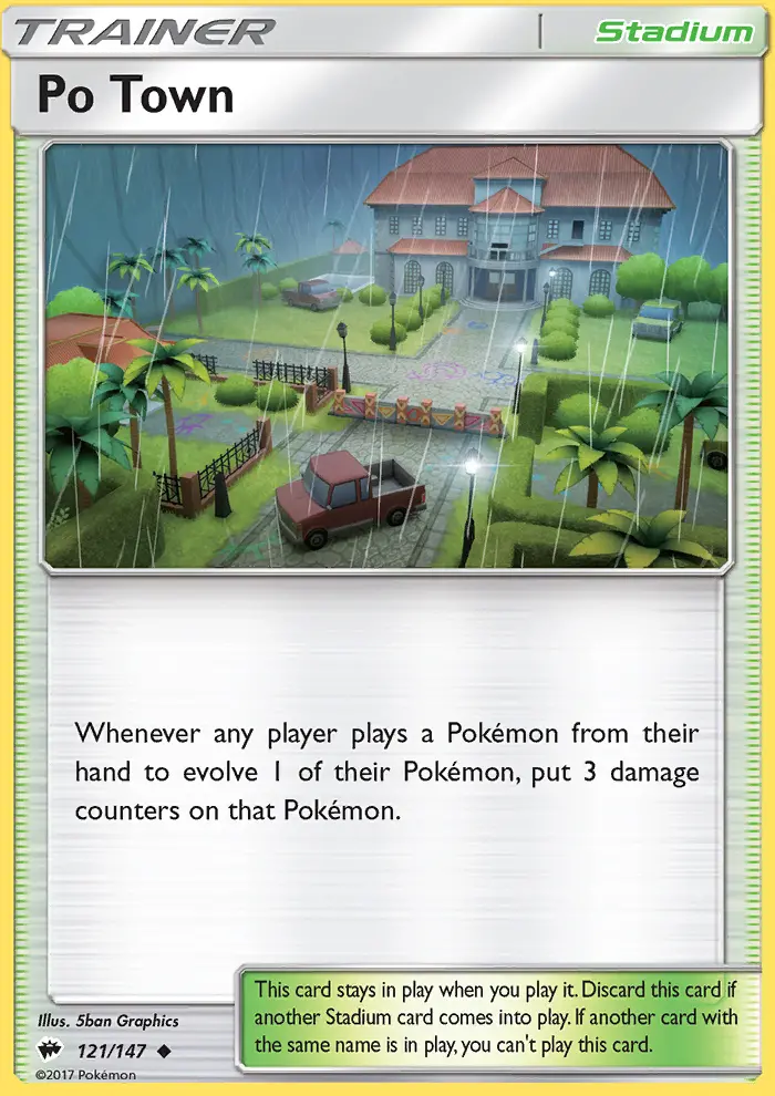 Po Town, Pokémon card
