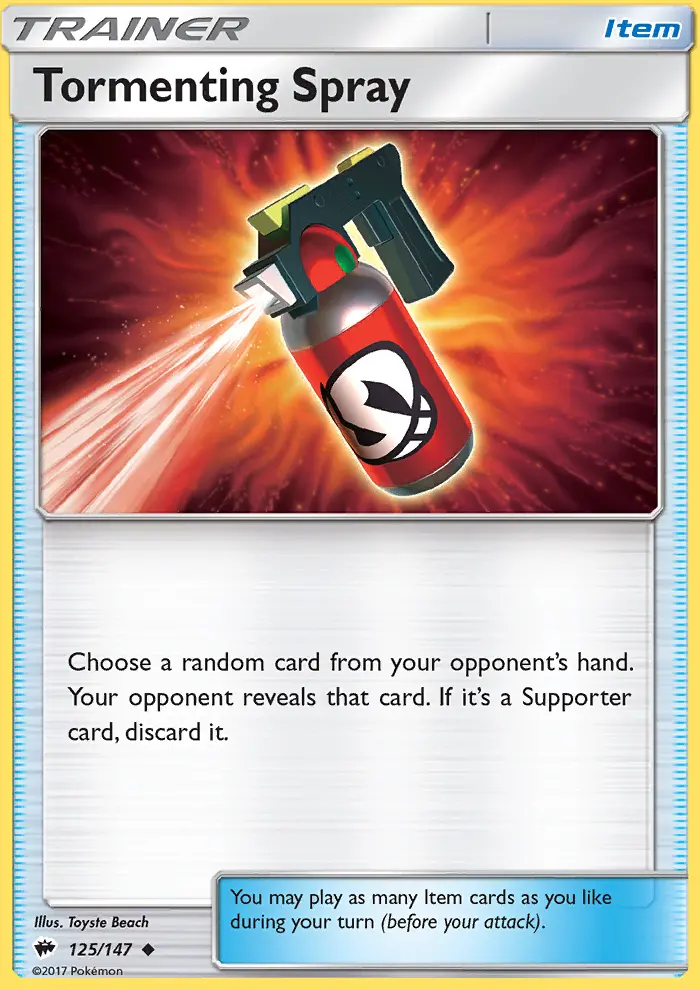 Tormenting Spray, Pokémon card
