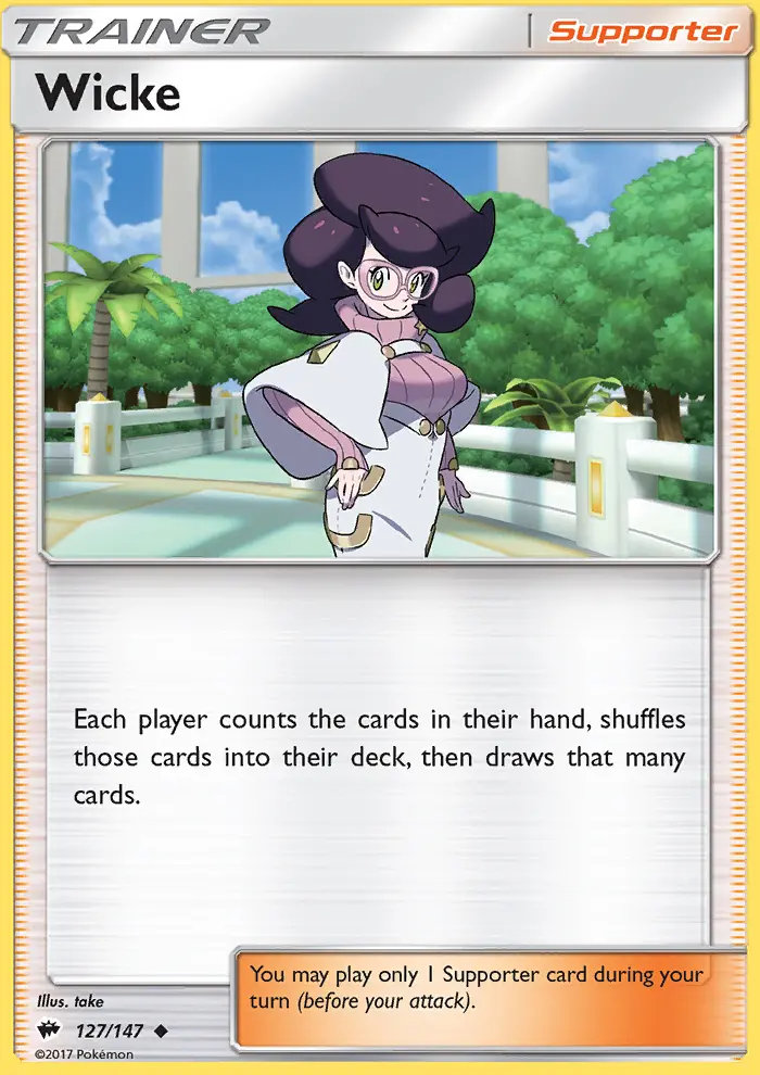 Wicke, Pokémon card