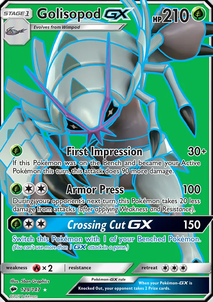 Golisopod GX, Pokémon card
