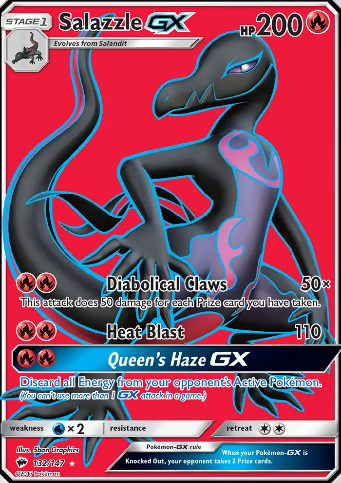 Salazzle GX, Pokémon card