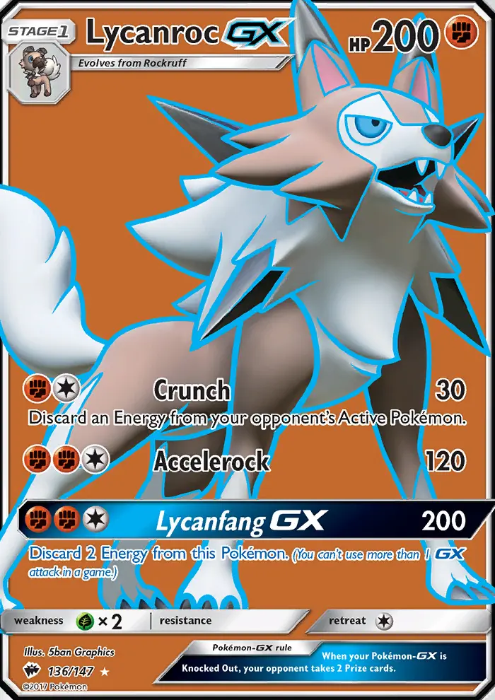 Lycanroc GX, Pokémon card