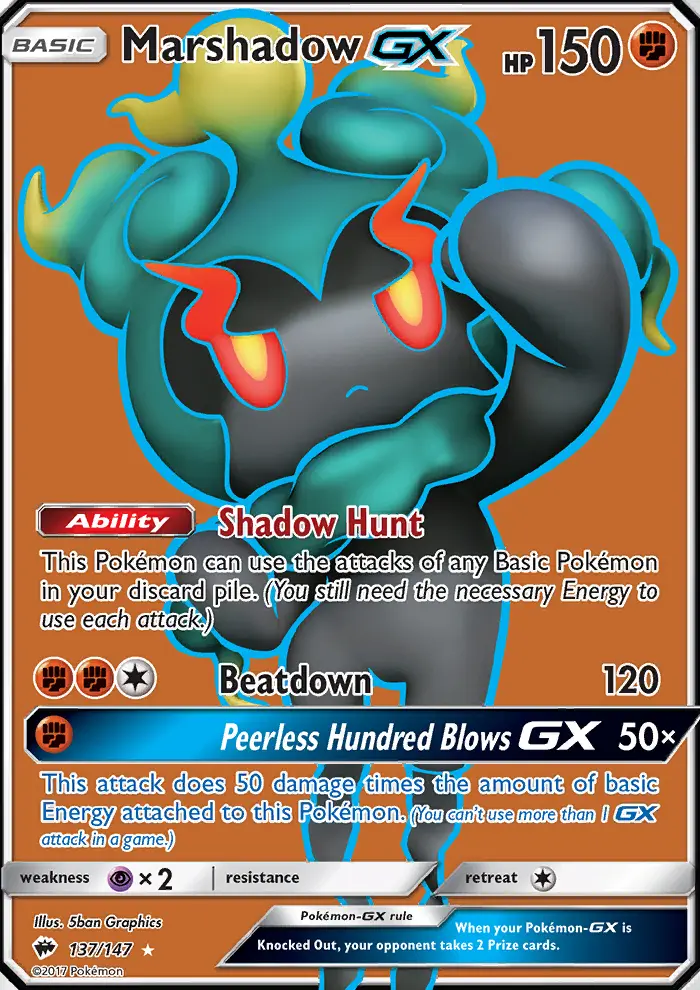 Marshadow GX, Pokémon card