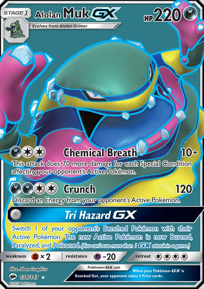 Alolan Muk GX, Pokémon card
