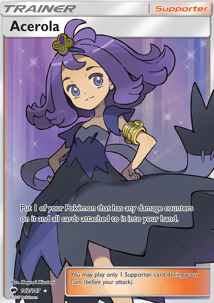 Acerola, Pokémon card