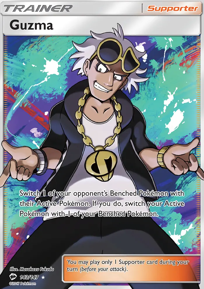 Guzma, Pokémon card