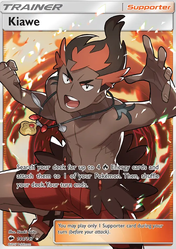 Kiawe, Pokémon card