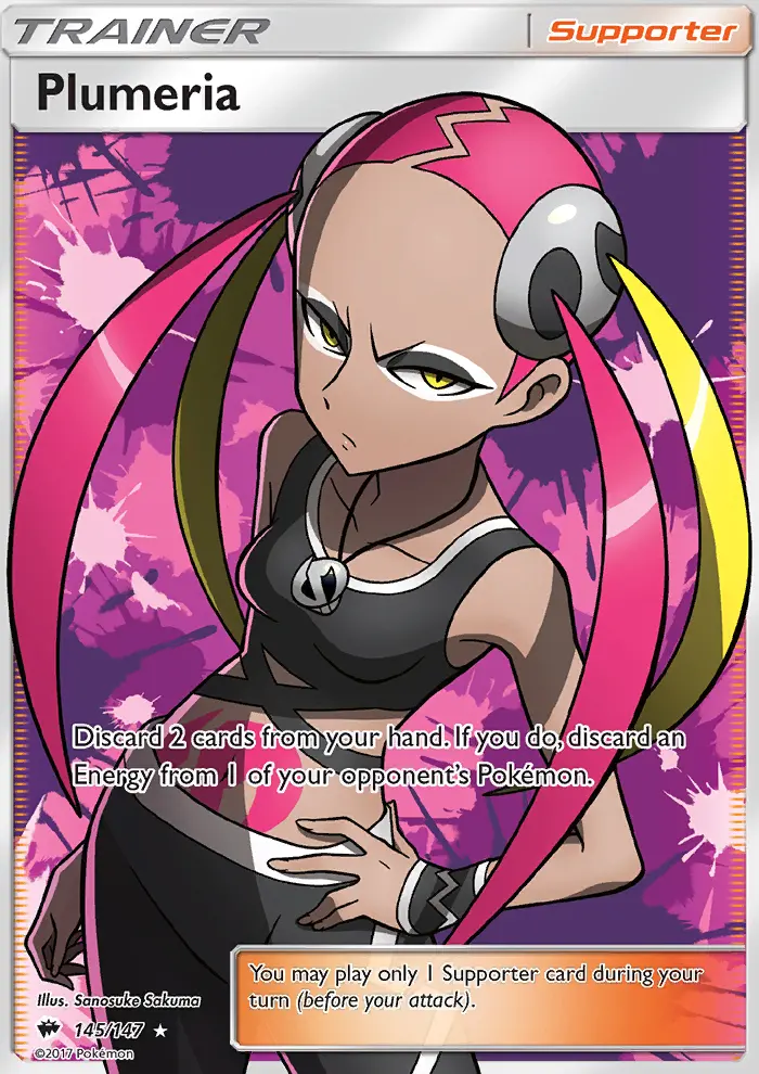 Plumeria, Pokémon card