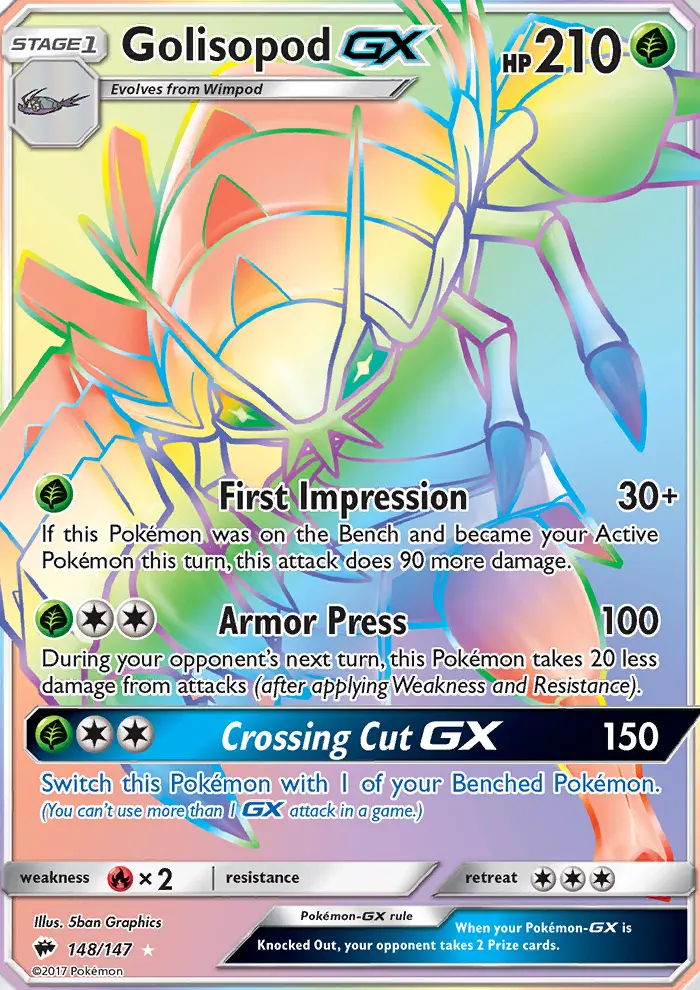 Golisopod GX, Pokémon card