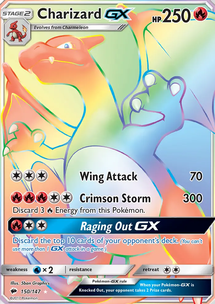 Charizard GX, Pokémon card