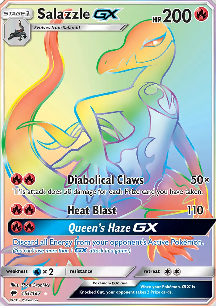 Salazzle GX, Pokémon card