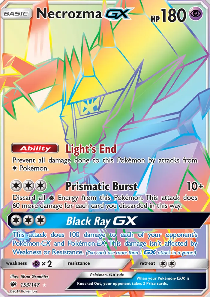 Necrozma GX, Pokémon card