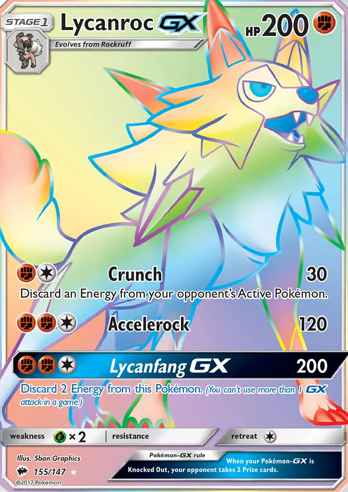 Lycanroc GX, Pokémon card
