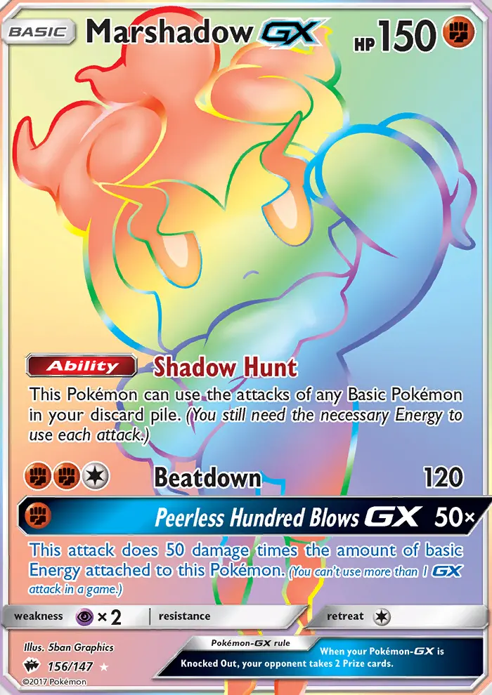 Marshadow GX, Pokémon card
