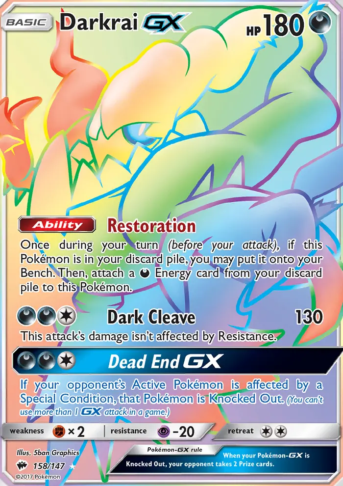 Darkrai GX, Pokémon card