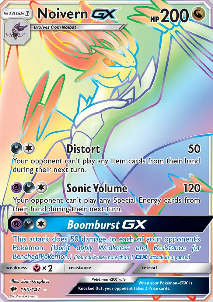 Noivern GX, Pokémon card