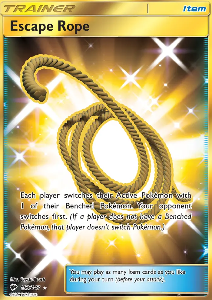 Escape Rope, Pokémon card