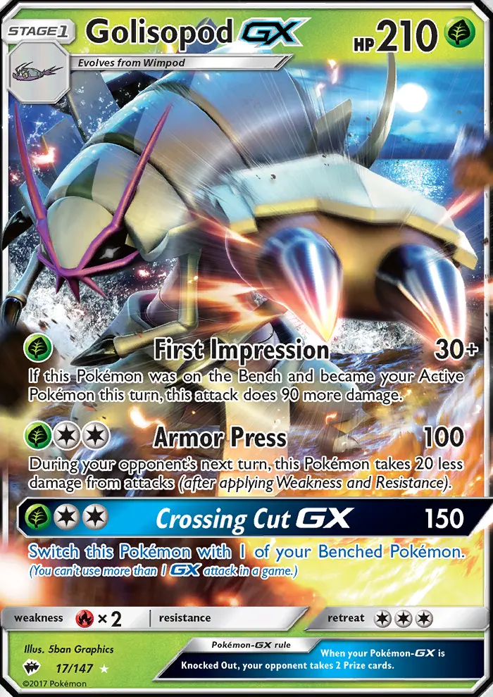 Golisopod GX, Pokémon card