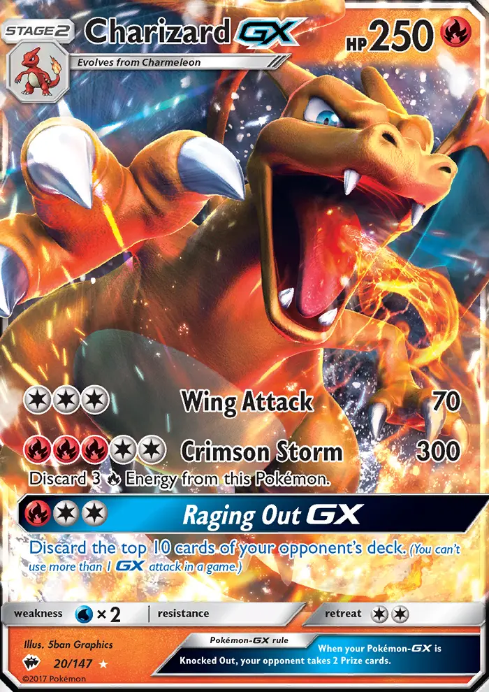 Charizard GX, Pokémon card