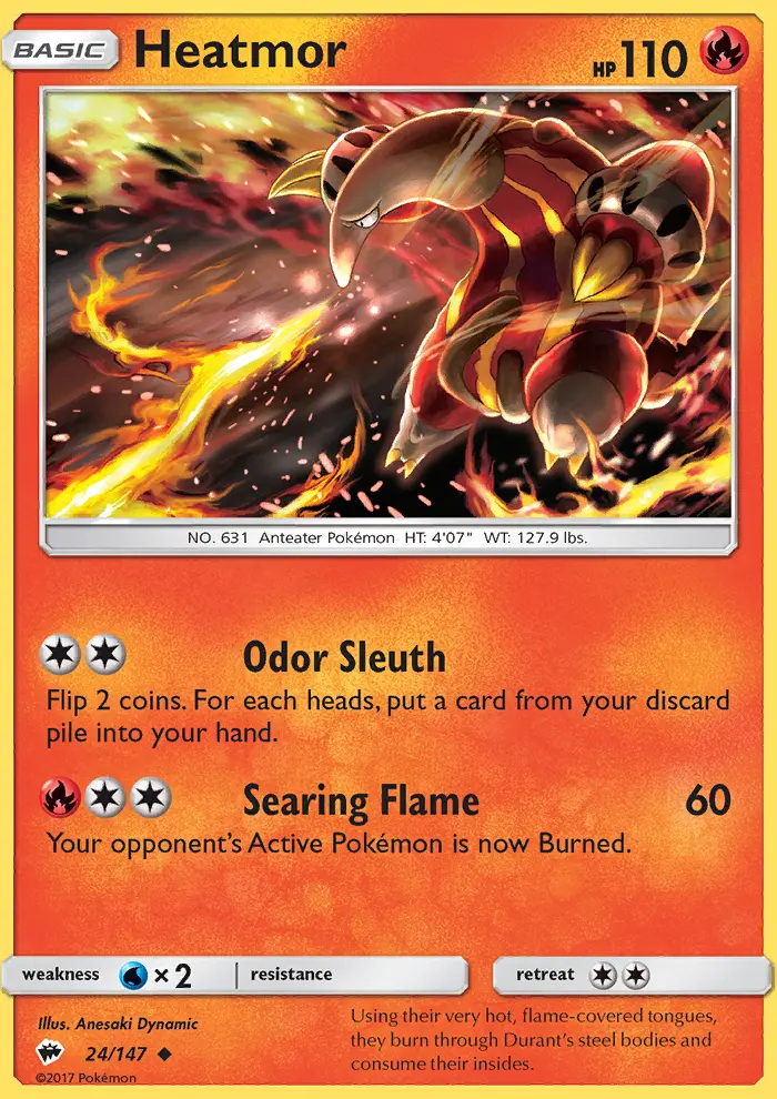 Heatmor, Pokémon card
