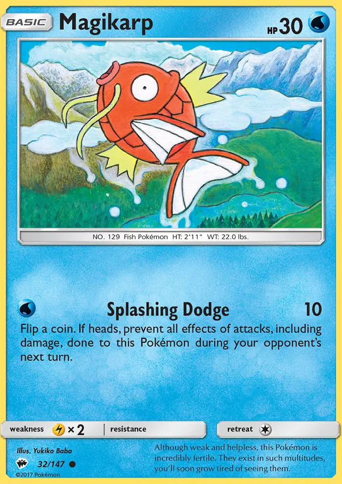 Magikarp, Pokémon card