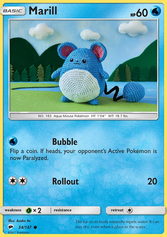 Marill, Pokémon card