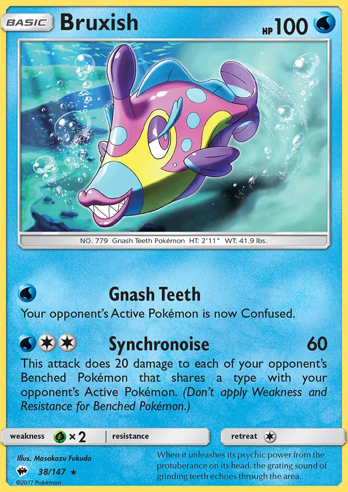 Bruxish, Pokémon card
