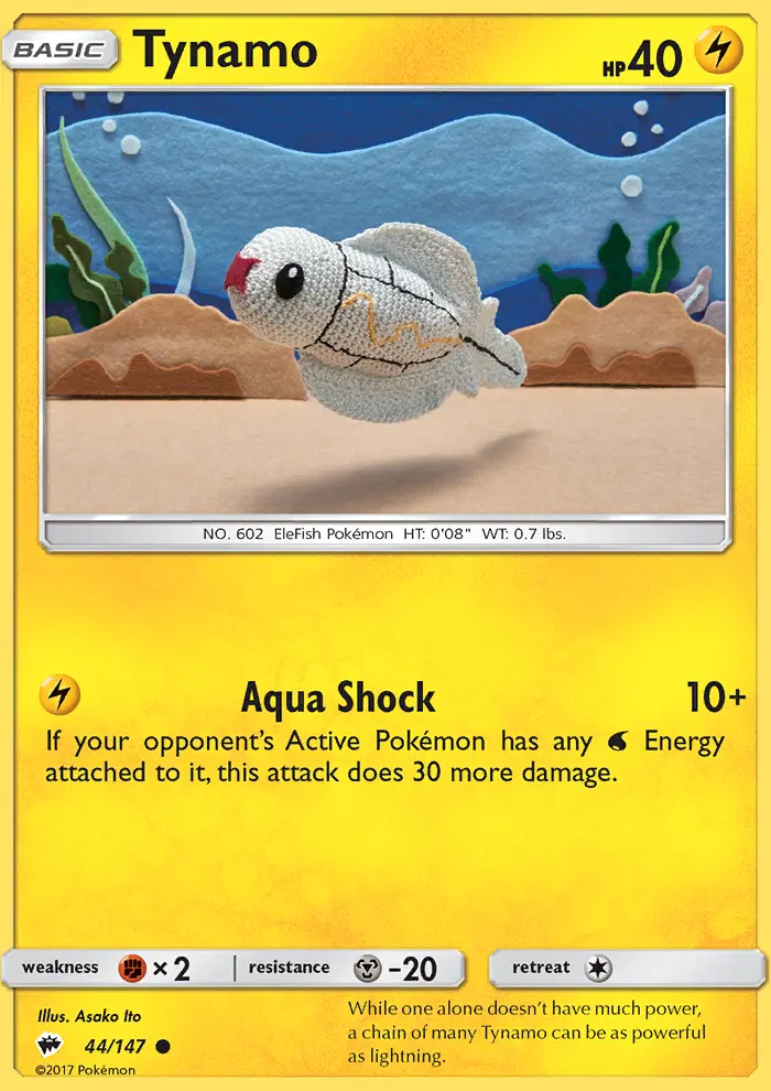 Tynamo, Pokémon card