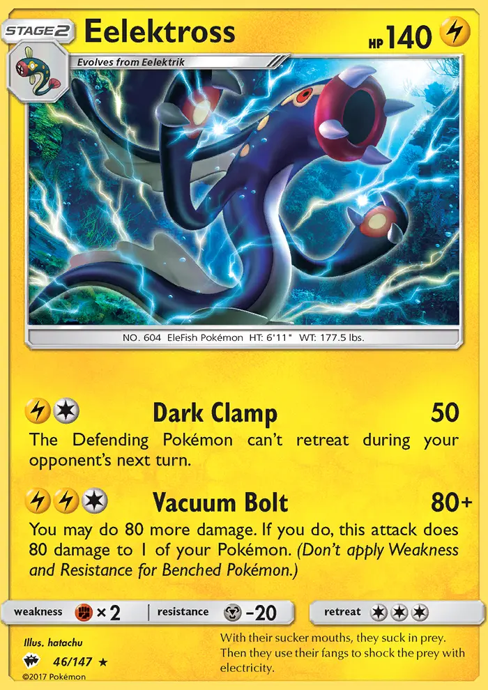 Eelektross, Pokémon card