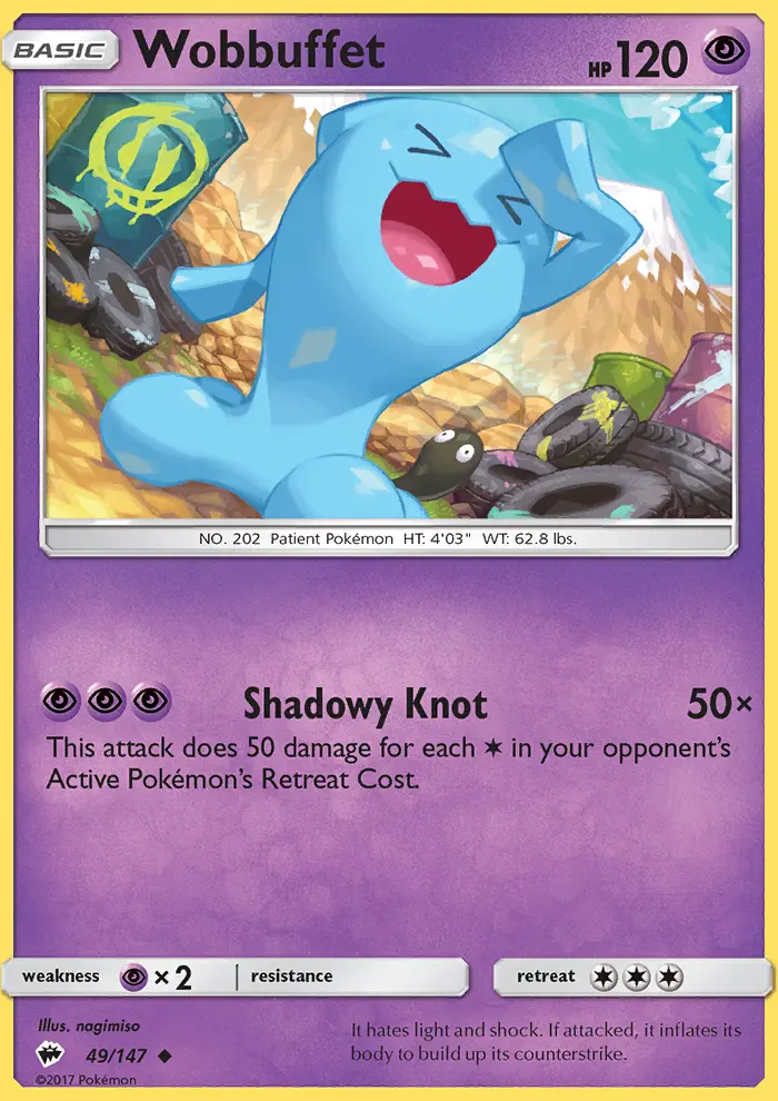 Wobbuffet, Pokémon card