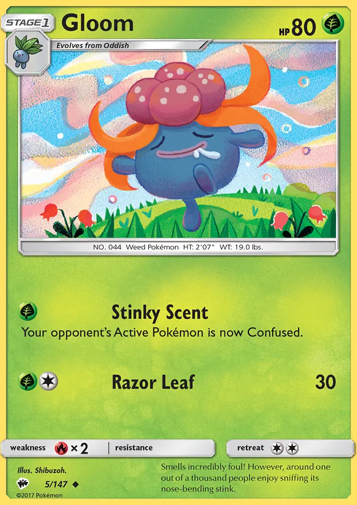 Gloom, Pokémon card