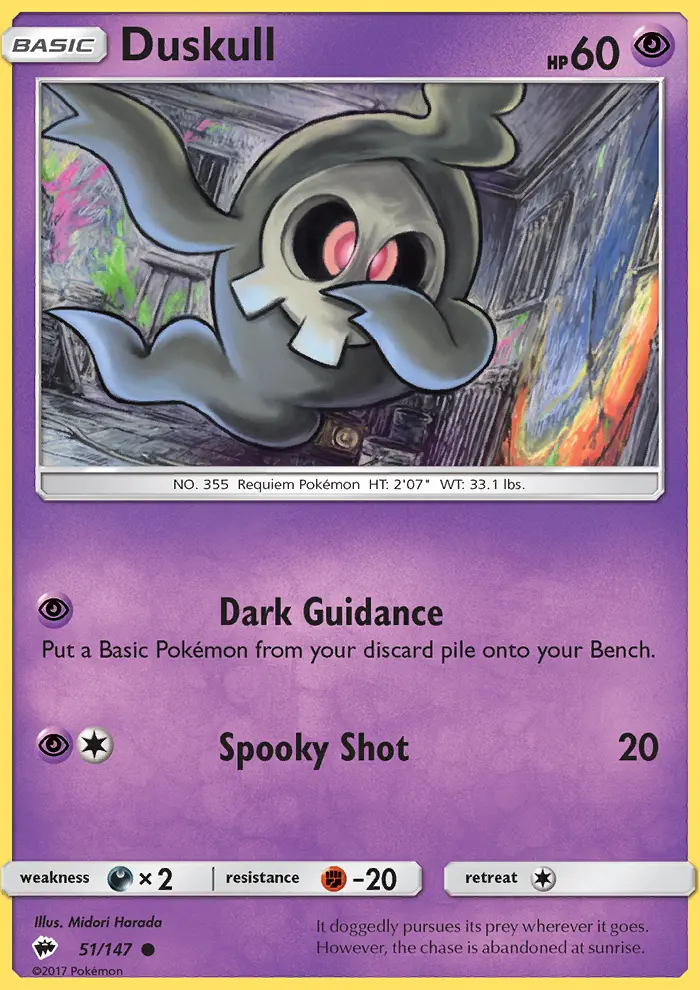 Duskull, Pokémon card