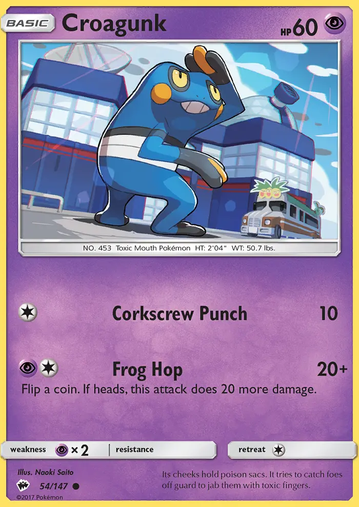 Croagunk, Pokémon card