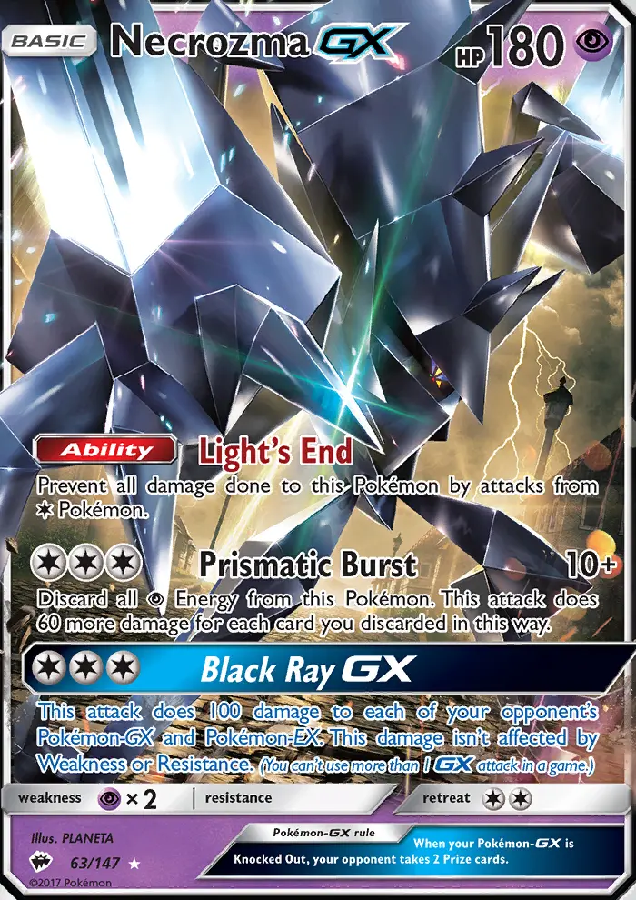 Necrozma GX, Pokémon card