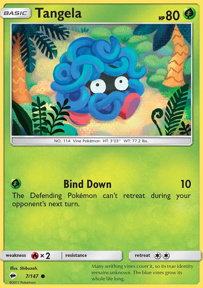 Tangela, Pokémon card