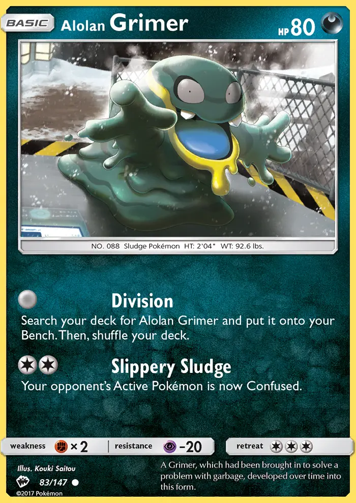 Alolan Grimer, Pokémon card