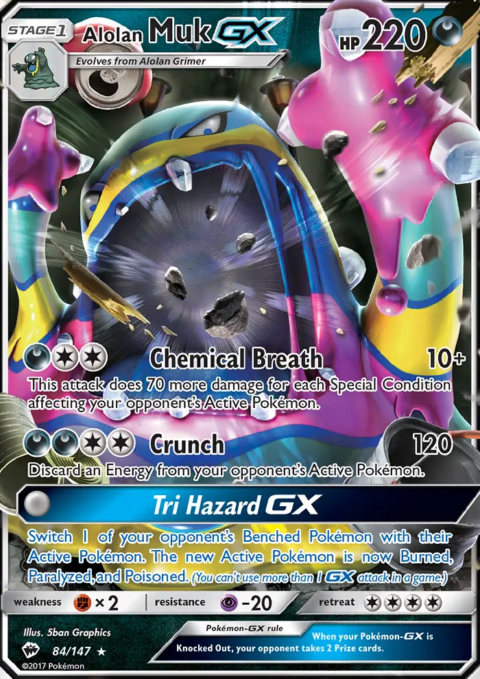 Alolan Muk GX, Pokémon card