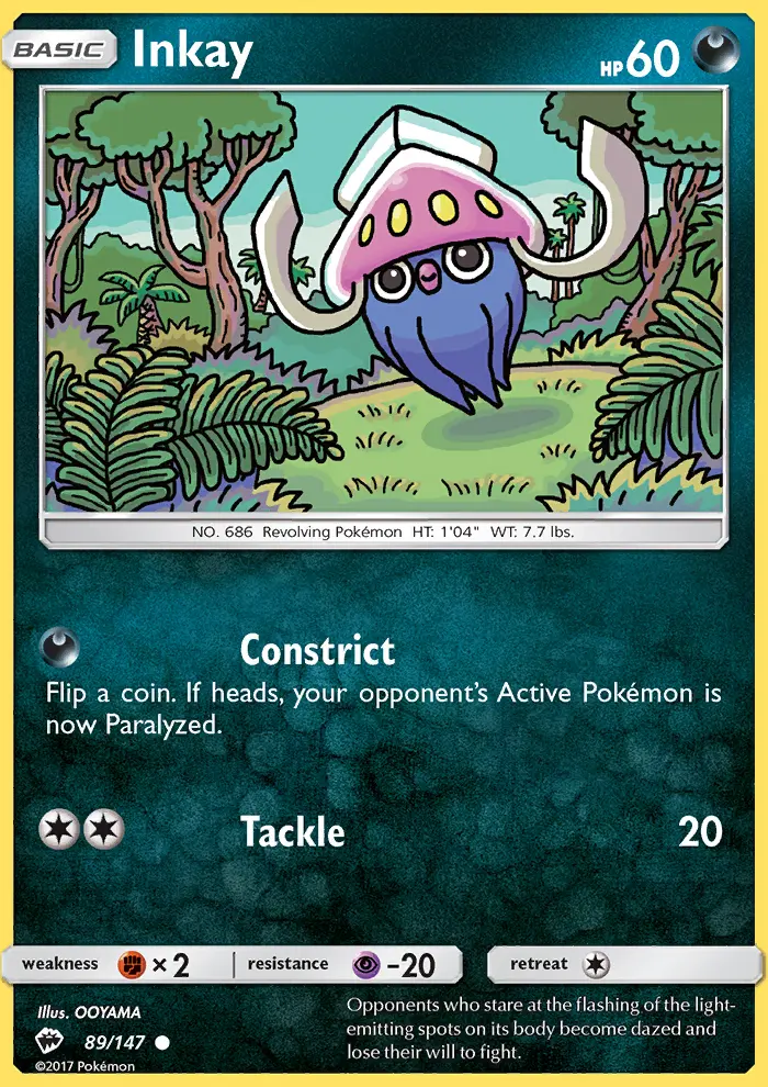 Inkay, Pokémon card