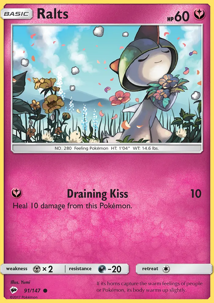 Ralts, Pokémon card