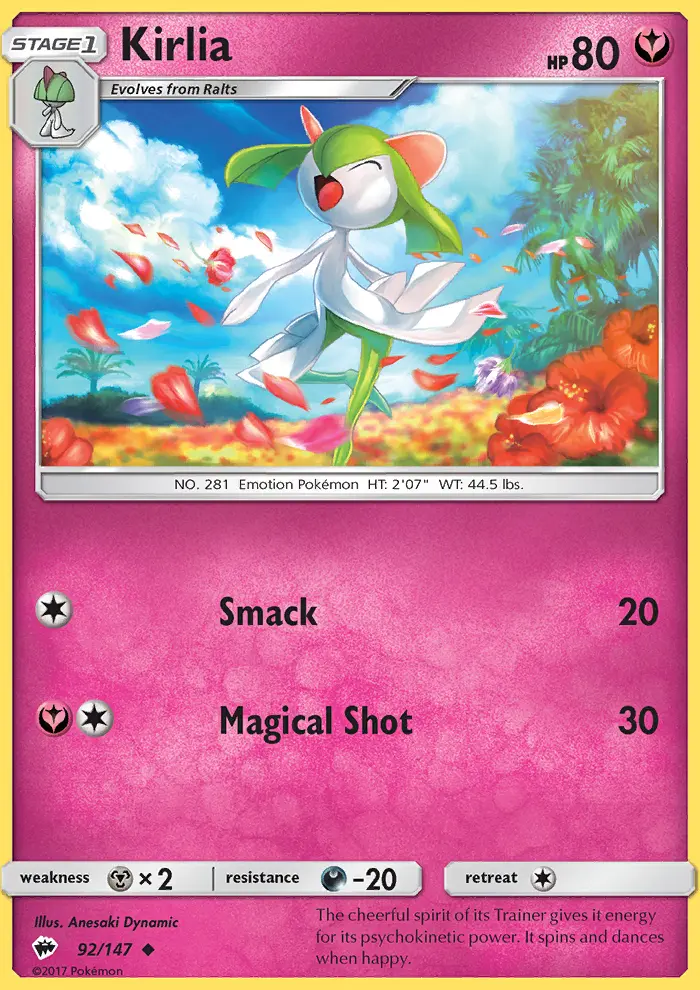 Kirlia, Pokémon card