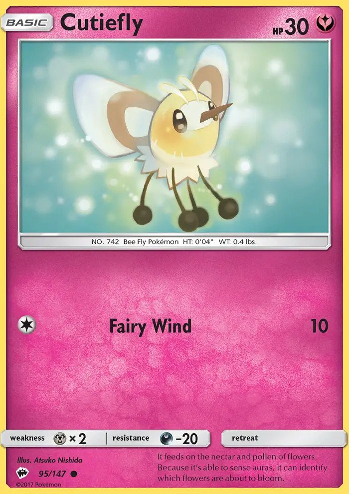 Cutiefly, Pokémon card