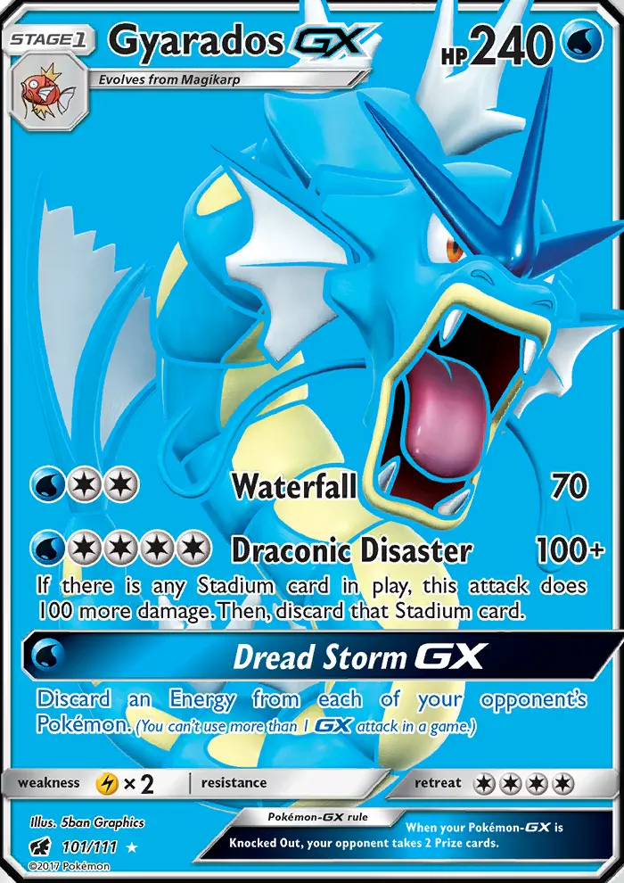 Gyarados GX, Pokémon card