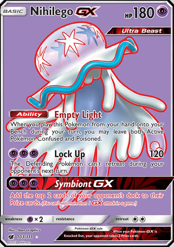 Nihilego GX, Pokémon card