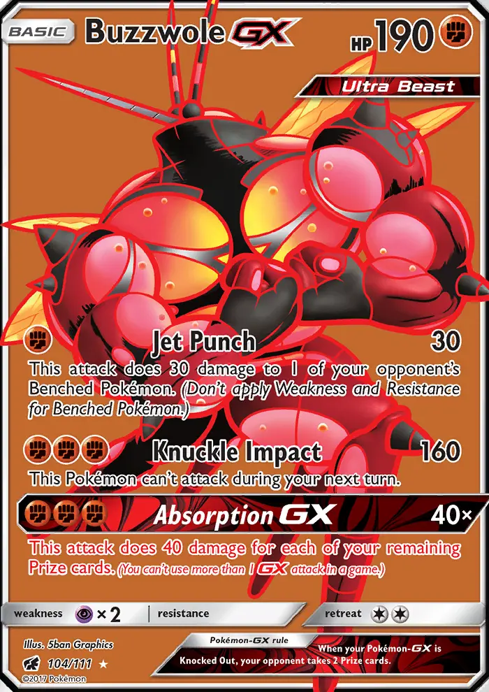 Buzzwole GX, Pokémon card