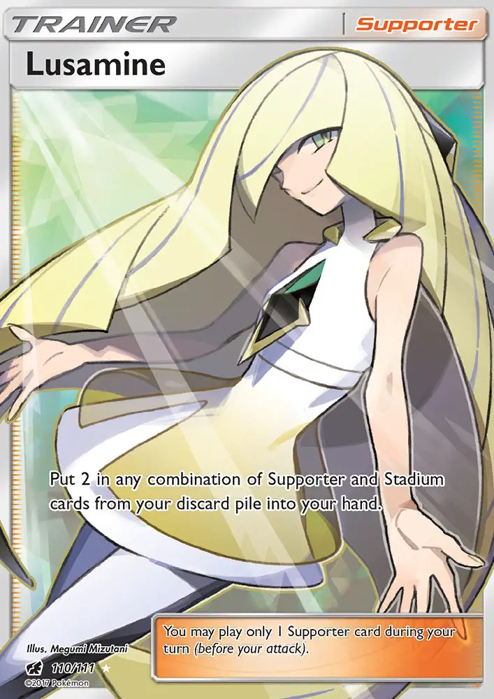 Lusamine, Pokémon card