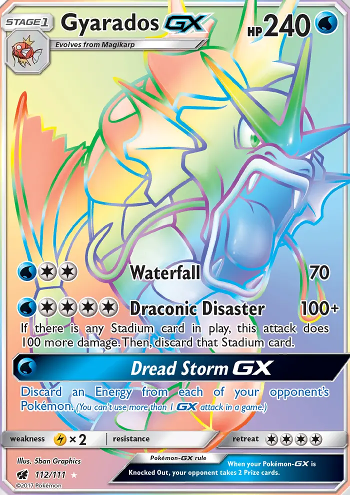 Gyarados GX, Pokémon card