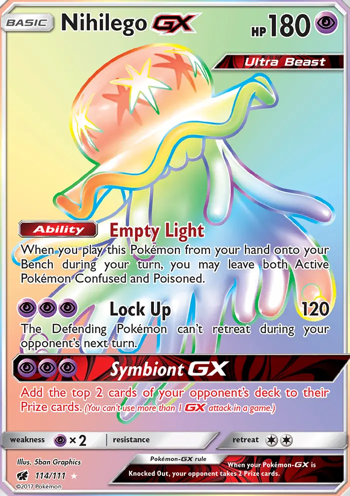 Nihilego GX, Pokémon card