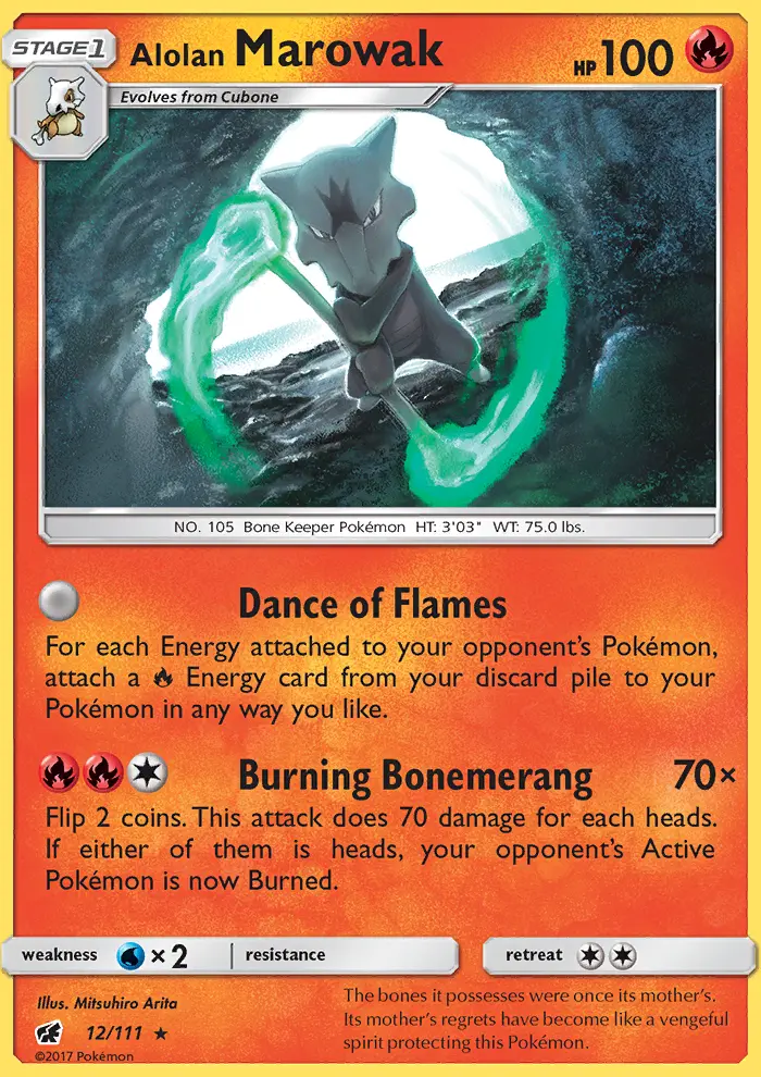 Alolan Marowak, Pokémon card